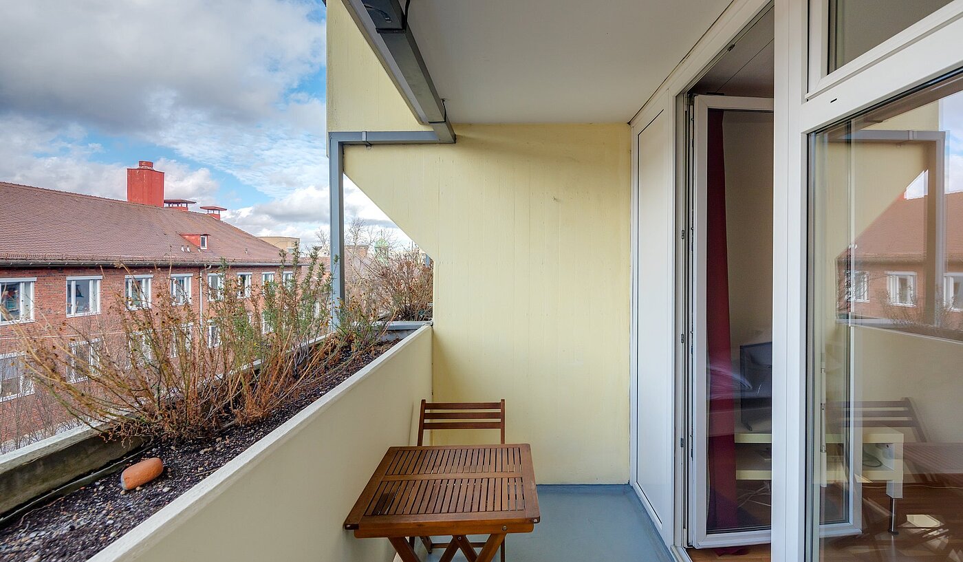 Квартира в многоэтажно доме с 1 комнатная | München-Isarvorstadt | 2110ML3 | Sonniger Balkon