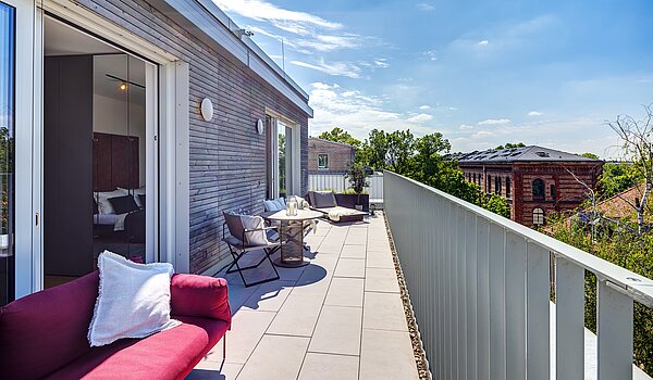 Квартира в многоэтажно доме с 2 комнатами | 70134 | ...Dachterrasse