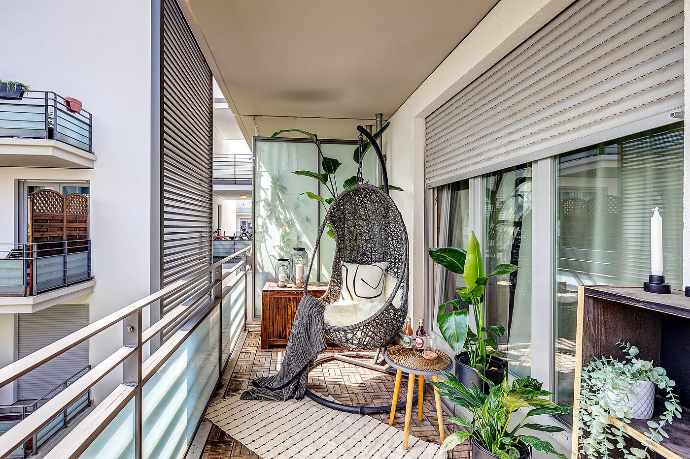 Квартира в многоэтажно доме с 2.5 комнатами | 70020 | Großer Balkon...