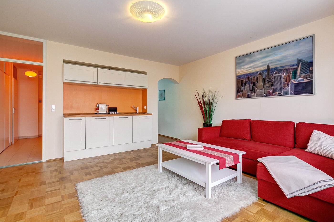 Квартира в многоэтажно доме с 1.5 комнатами | München-Milbertshofen | 701281 | Wohn-/ Kochbereich