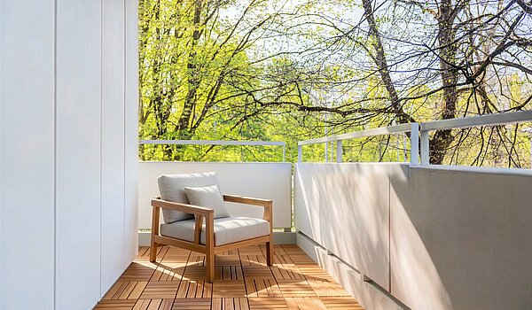 Квартира в многоэтажно доме с 3.5 комнатами | München-Bogenhausen | 703052 | Sonniger Westbalkon (Visualisierung)