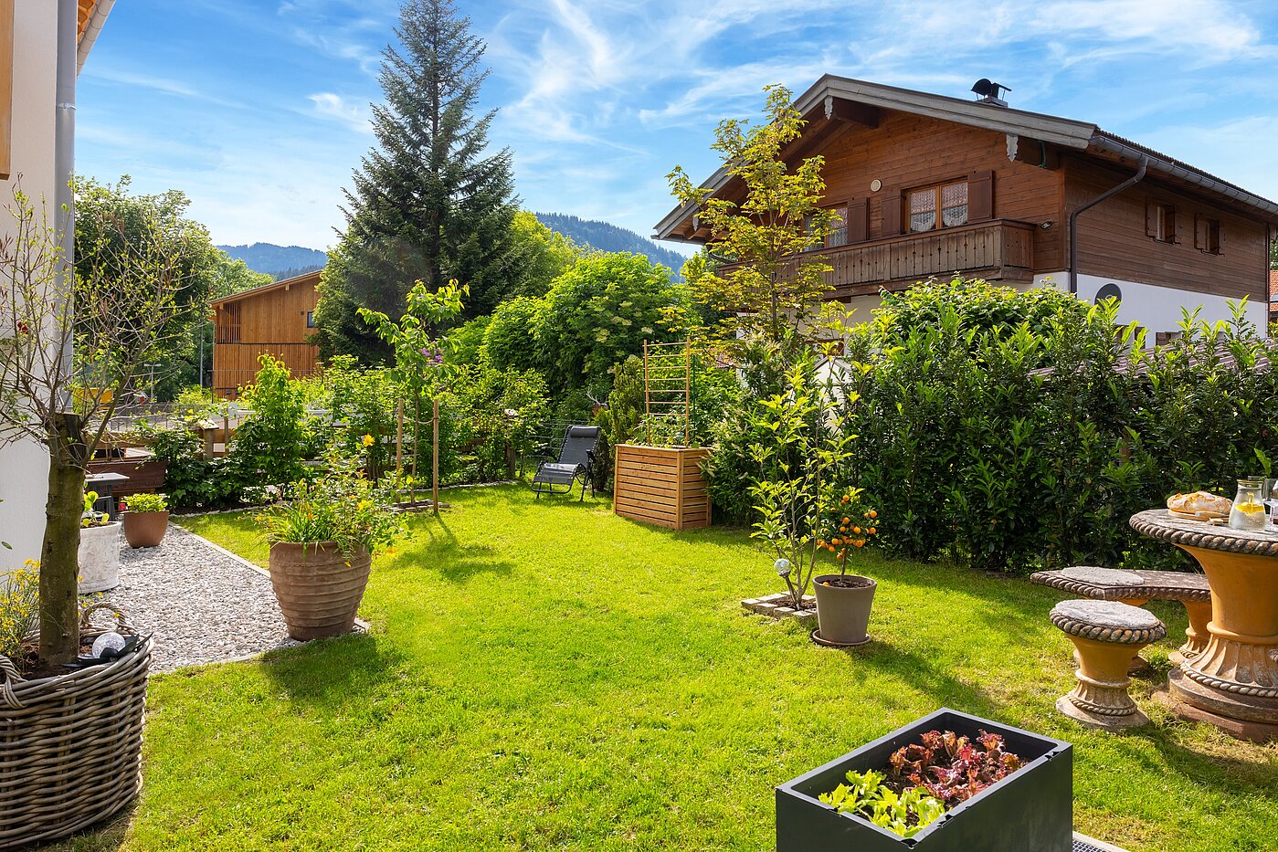 Плоский с 2 комнатами | Bad Wiessee | 700942 | Großzügiger Garten
