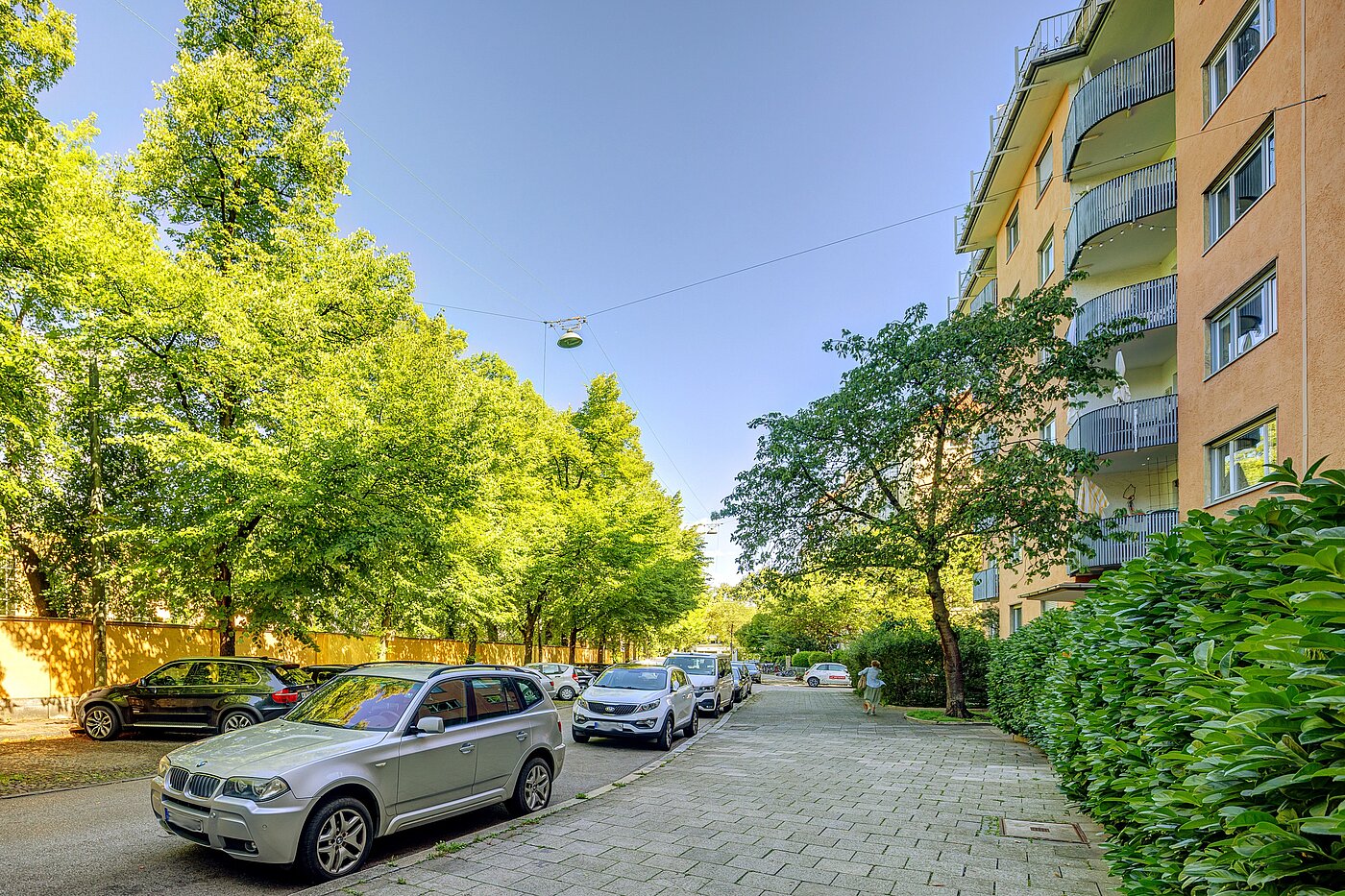 Apartment с 1 комнатная | München-Schwabing | 70198 | Umgebung im Sommer