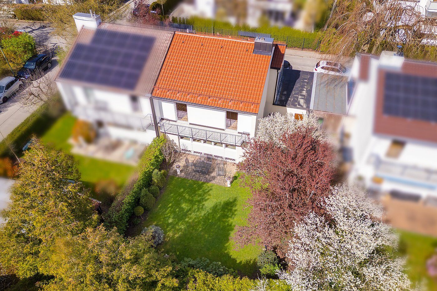 Половина двухквартирного жилого дома с 4 комнатами | München-Solln | 70120 | Vogelperspektive