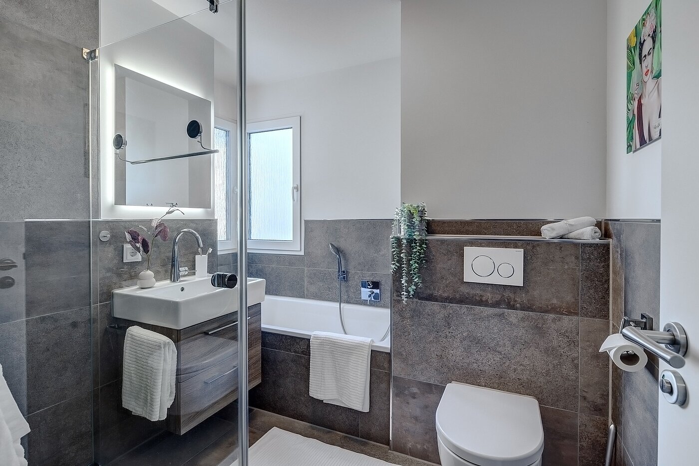 Квартира в многоэтажно доме с 4 комнатами | Ismaning | 700081 | Stilvolles Badezimmer