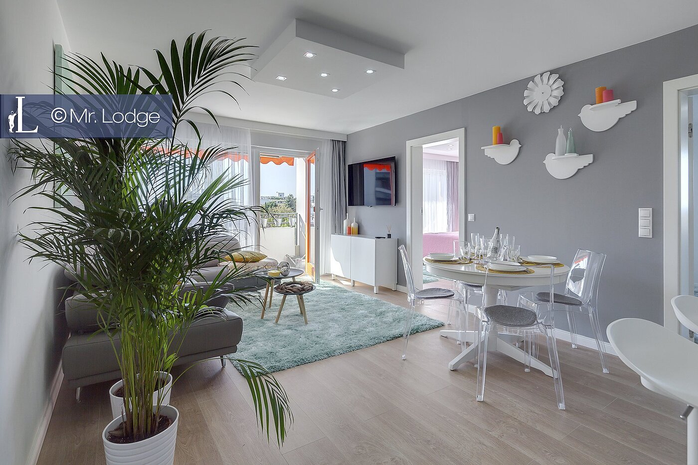 Квартира в многоэтажно доме с 4 комнатами | 1609ML4 | Wohnzimmer mit Essplatz