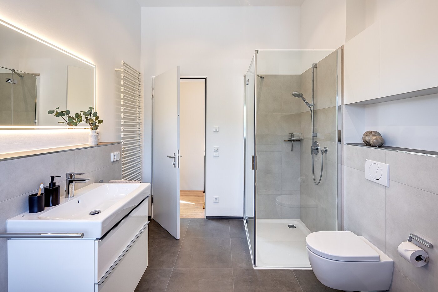 Дуплекс с 4 комнатами | München-Obermenzing | 701553 | ...und bodengleicher Dusche