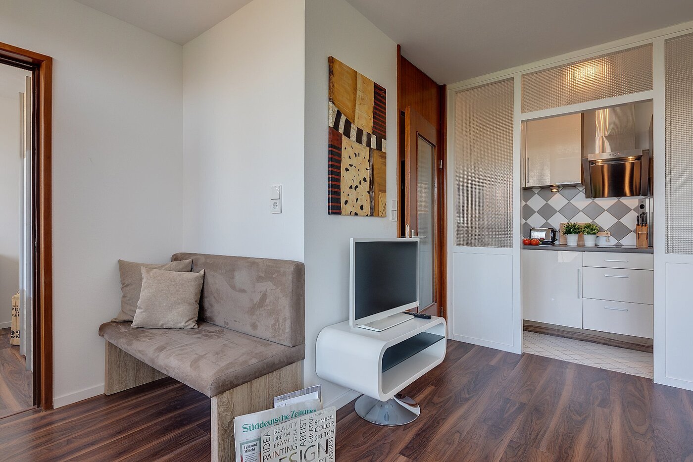 Квартира в многоэтажно доме с 1.5 комнатами | München-Neuhausen | 1807ML3 | Blick zur Küche