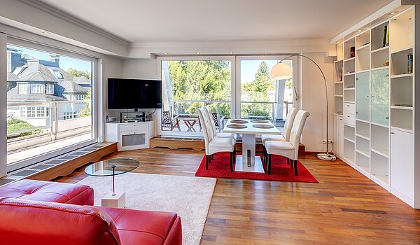 Penthouse с 2.5 комнатами | München-Harlaching | 702581 | Wohn- und Essbereich