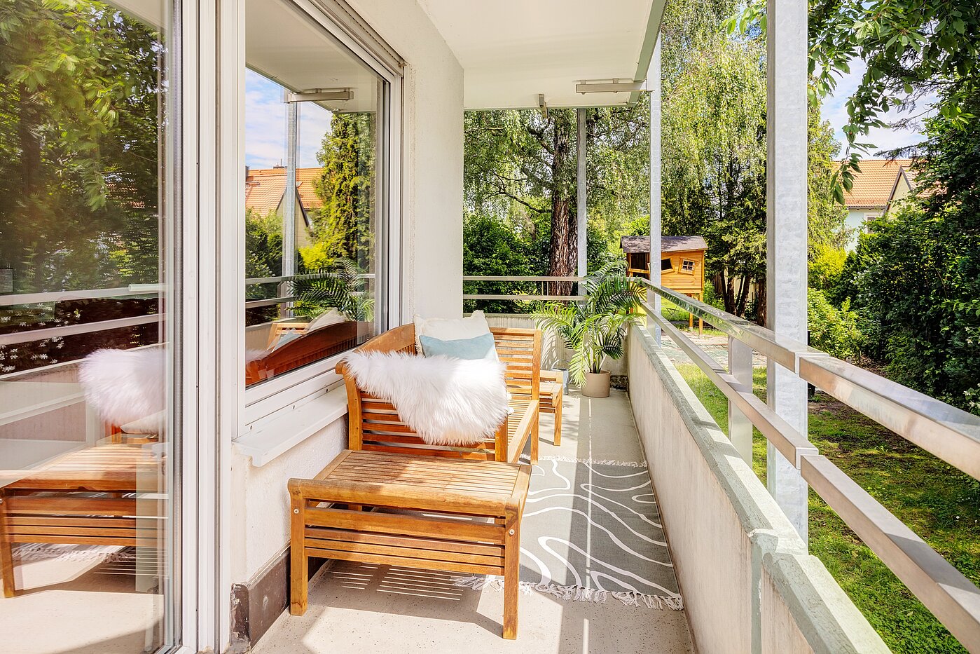 Квартира в многоэтажно доме с 1.5 комнатами | München-Milbertshofen | 701281 | Balkon