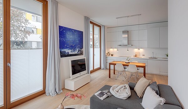 Высокий первый этаж с 3 комнатами | München-Sendling | 2009ML8 | ...mit bodentiefen Fenstern...