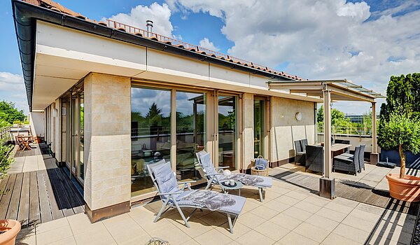 Penthouse с 3.5 комнатами | München-Oberföhring | 70237 | Großzügige Dachterrasse...