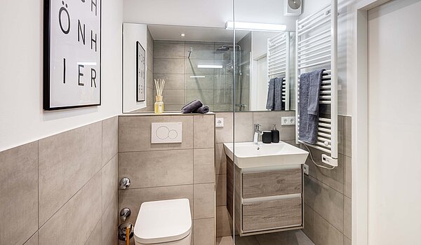 Квартира в многоэтажно доме с 1 комнатная | München-Bogenhausen | 70457 | Badezimmer