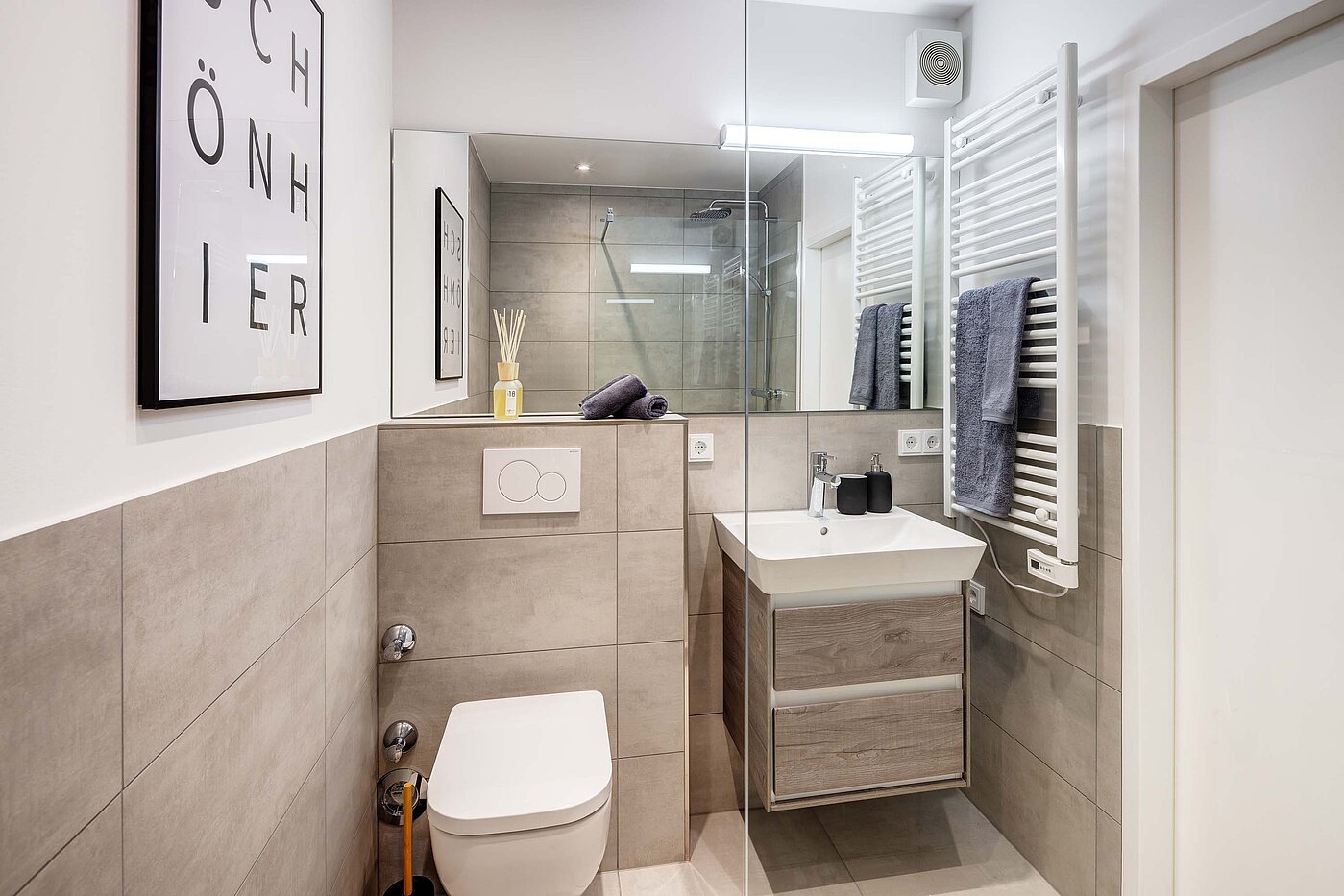 Квартира в многоэтажно доме с 1 комнатная | München-Bogenhausen | 70457 | Badezimmer