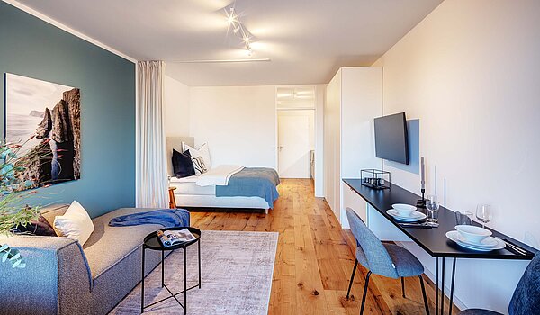 Квартира в многоэтажно доме с 1 комнатная | München-Bogenhausen | 70457 | Raumaufteilung