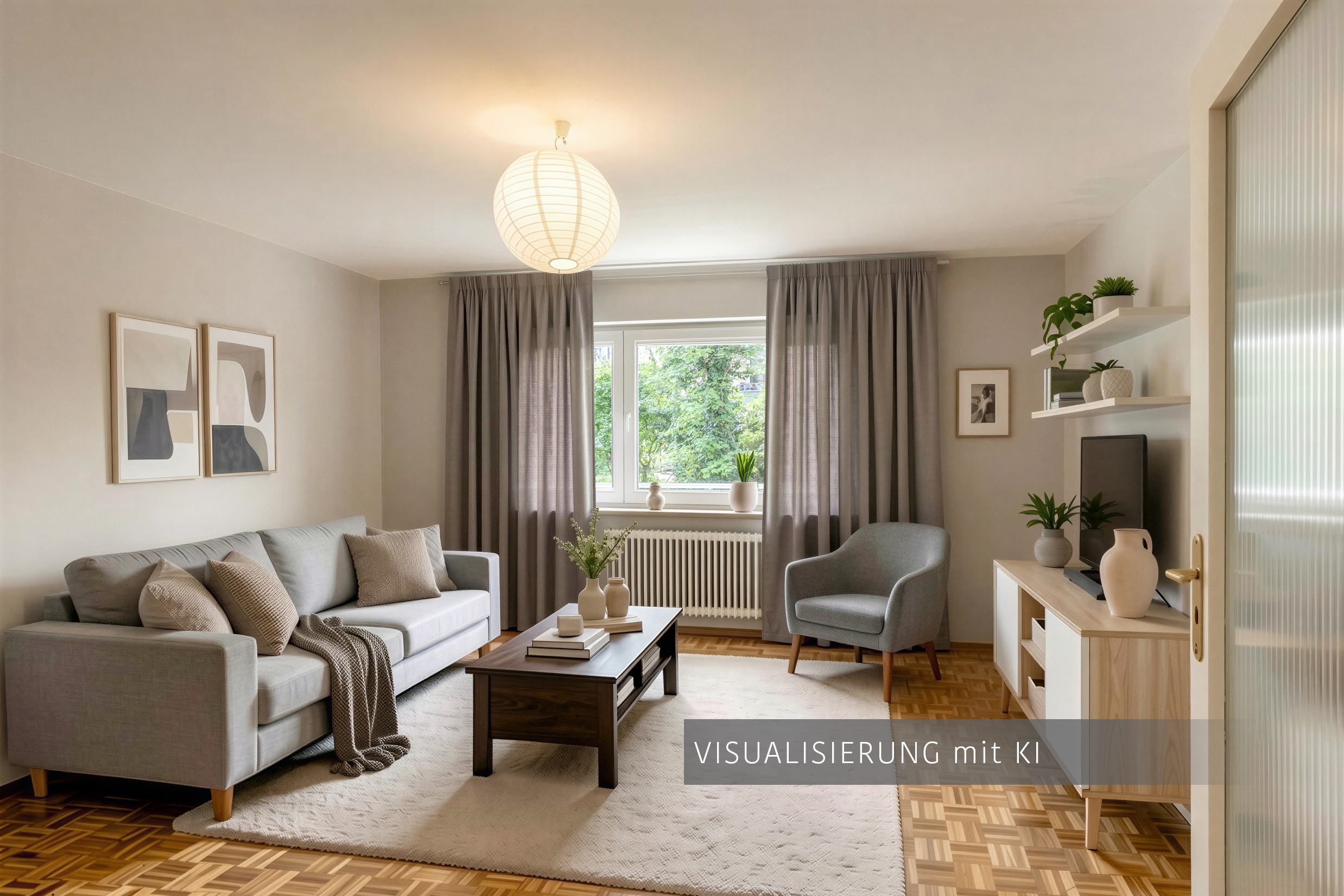 Высокий первый этаж с 2.5 комнатами | München-Schwabing | 70441 | Visualisierung mit KI | Thumbnail