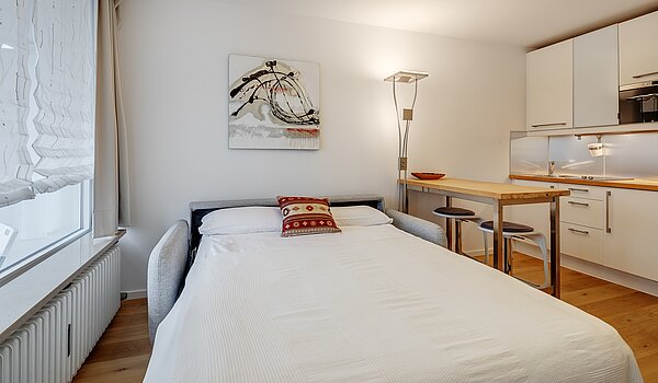 Квартира в многоэтажно доме с 1 комнатная | München-Schwabing | 70475 | ... mit Schlafsofa...