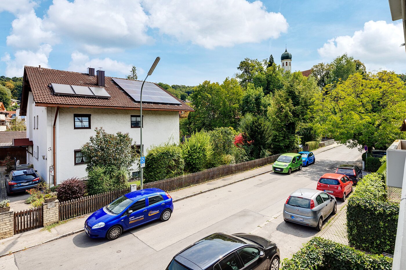 Квартира в многоэтажно доме с 1 комнатная | 700322 | Ausblick vom Balkon