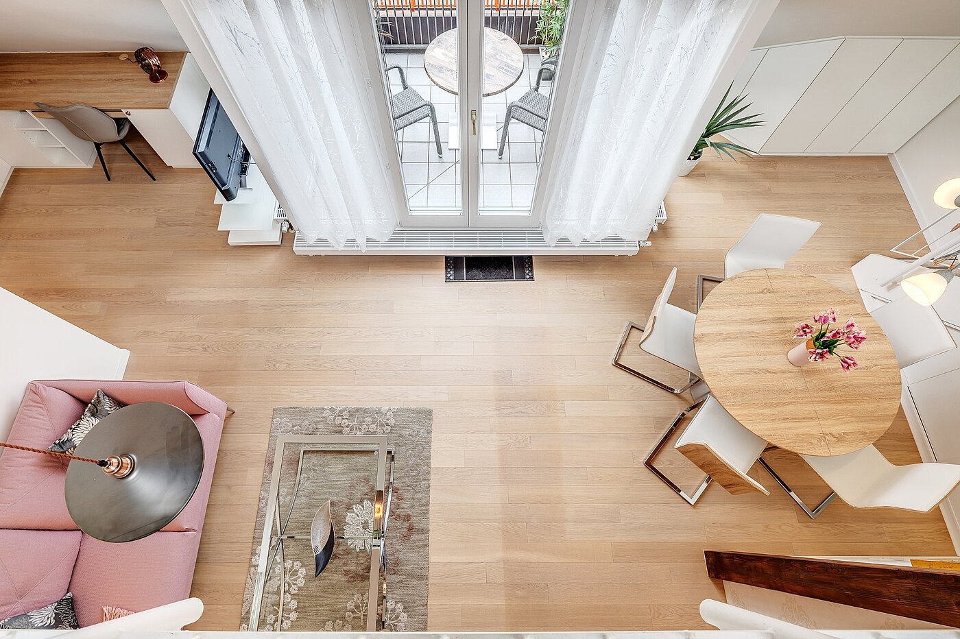 Квартира в многоэтажно доме с 2.5 комнатами | München-Moosach | 2012ML4 | Blick von der Galerie