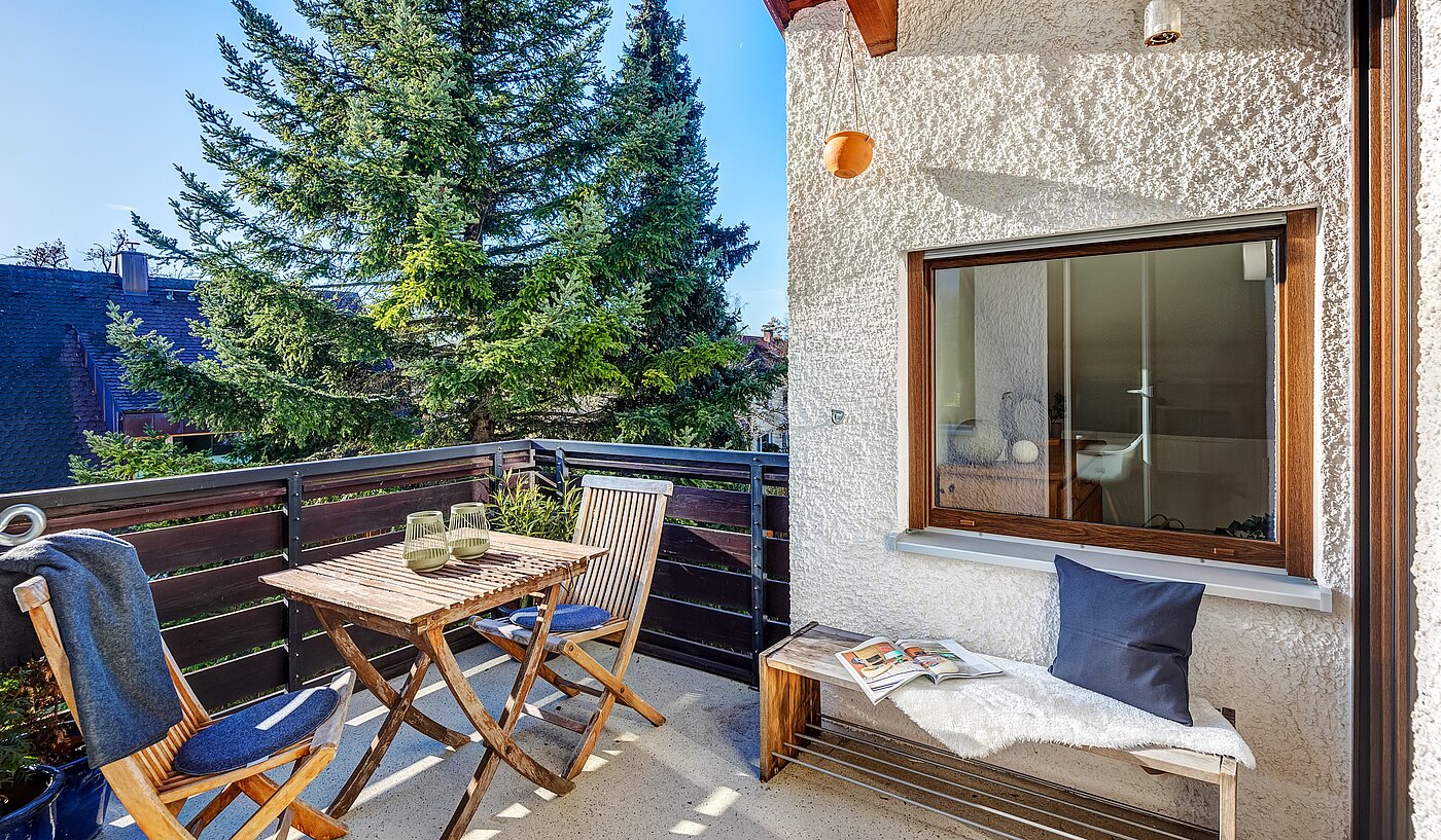 Квартира в многоэтажно доме с 2 комнатами | München-Untermenzing | 70177 | Balkon mit Südwest Ausrichtung