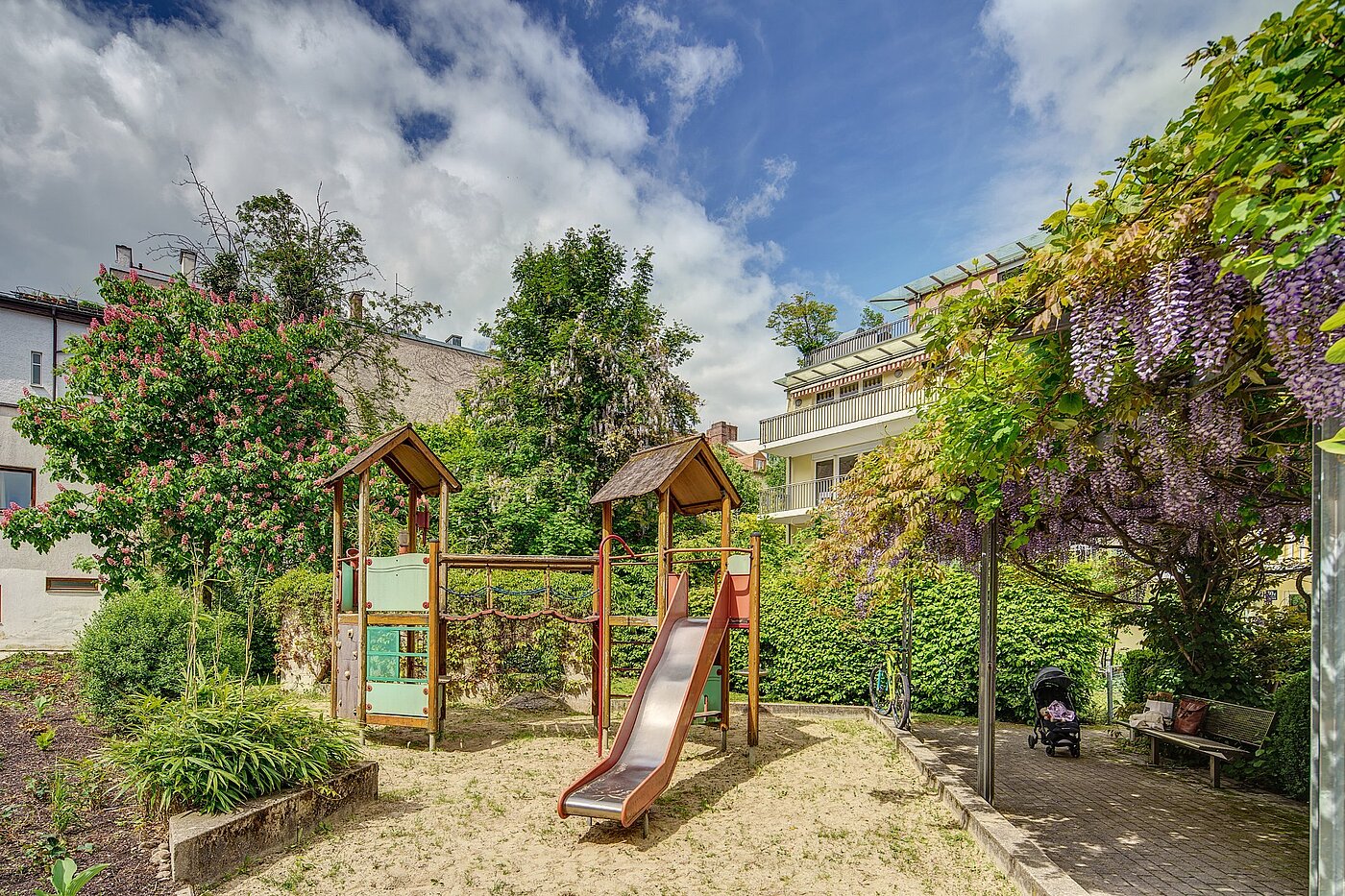 Квартира в многоэтажно доме с 1 комнатная | München-Isarvorstadt | 2104ML6 | grüne Innenhoflage