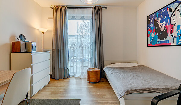 Квартира в многоэтажно доме с 1 комнатная | München-Ramersdorf | 70428 | Einrichtungsbeispiel