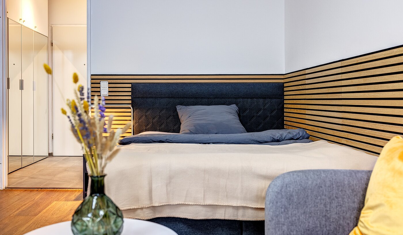 Apartment с 1 комнатная | München-Milbertshofen | 70183 | Gemütliches Bett