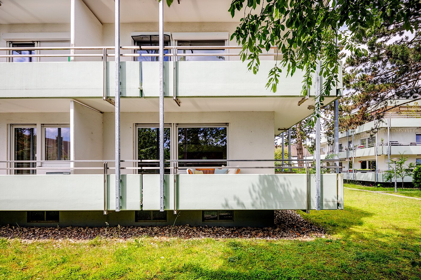 Квартира в многоэтажно доме с 1.5 комнатами | München-Milbertshofen | 701281 | Eckbalkon