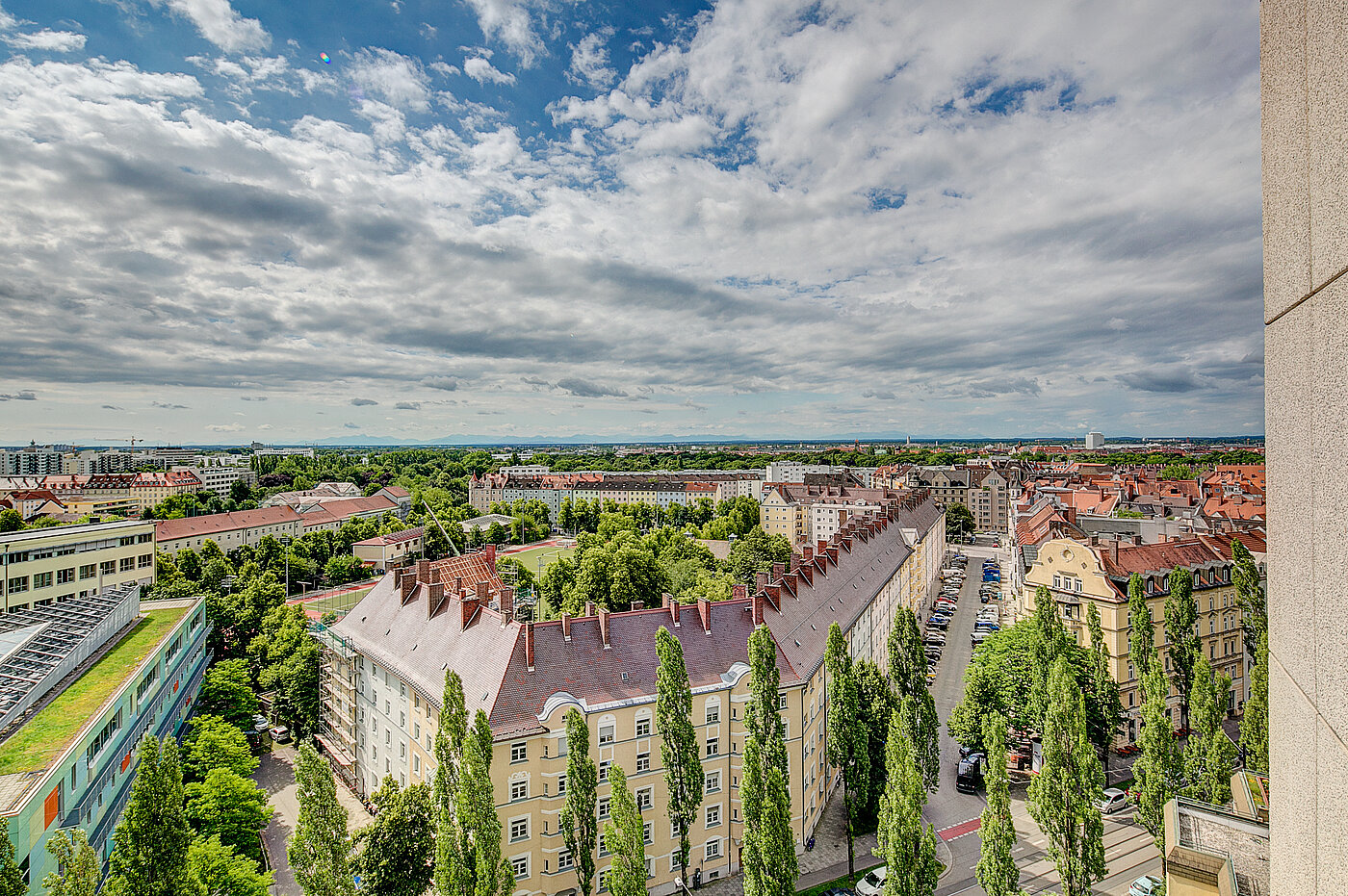 Apartment с 1 комнатная | München-Haidhausen | 70275 | Blick vom Balkon