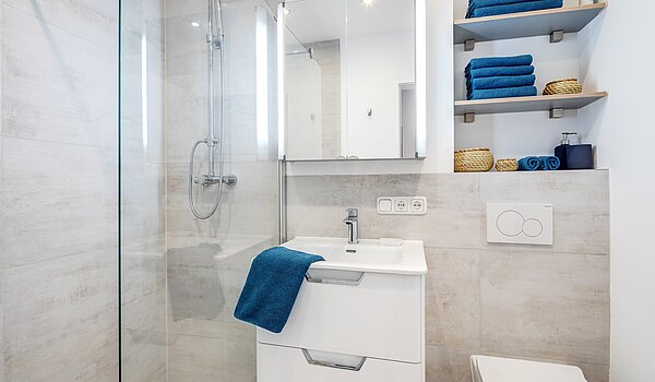 Плоский с 2 комнатами | München-Moosach | 70462 | Badezimmer