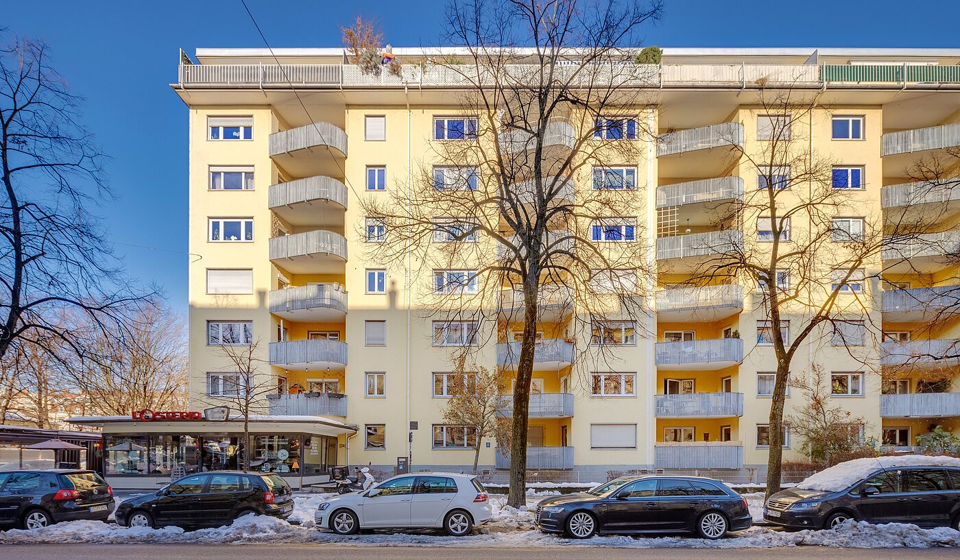 Квартира в многоэтажно доме с 2 комнатами | München-Schwabing | 70096 | Hausansicht Elisabethstraße