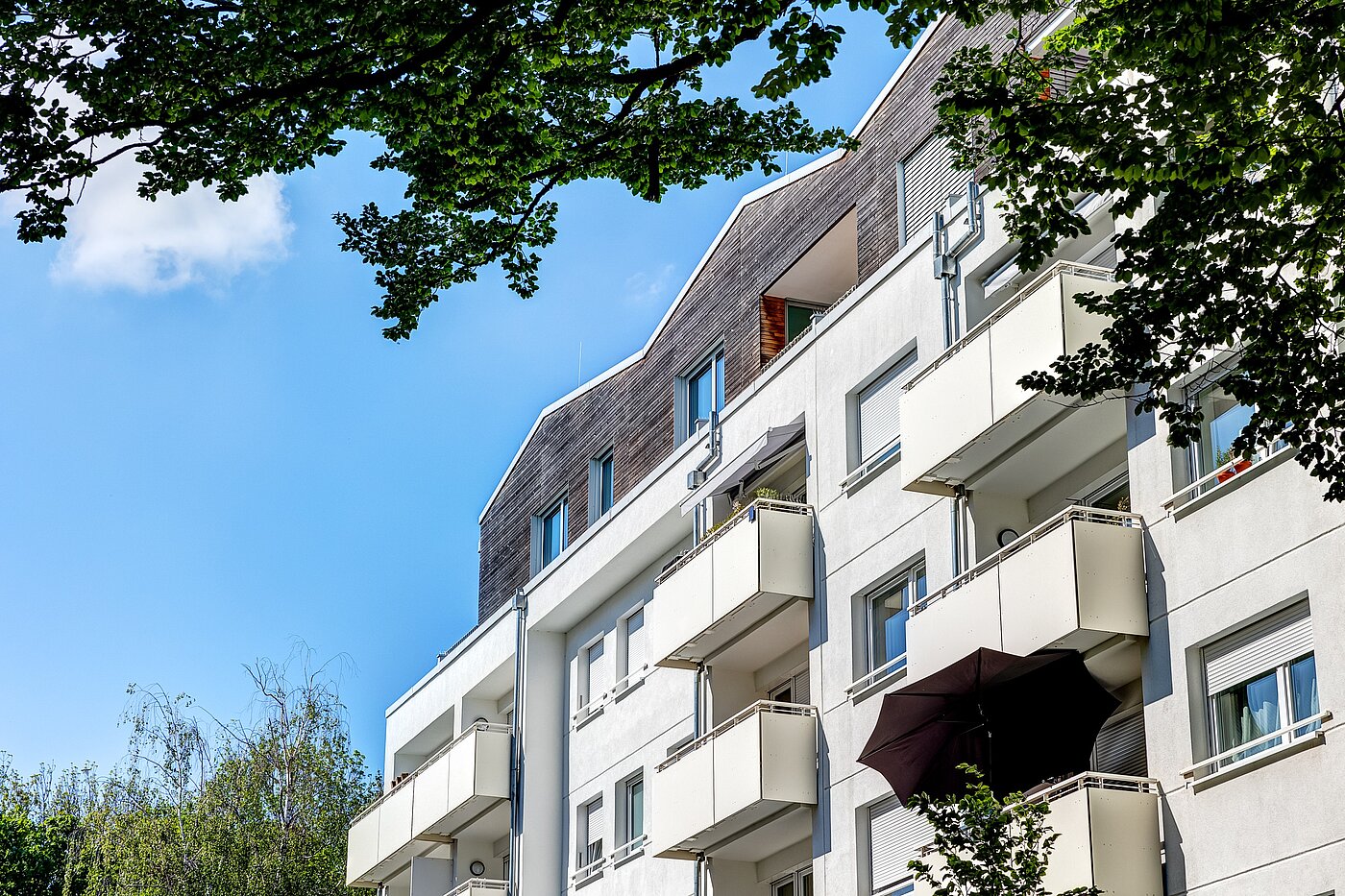 Квартира в многоэтажно доме с 2 комнатами | 70134 | Dachgeschossansicht