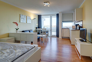 Ramersdorf-Perlach: высокодоходная однокомнатная квартира — сдана в аренду на ограниченный срок