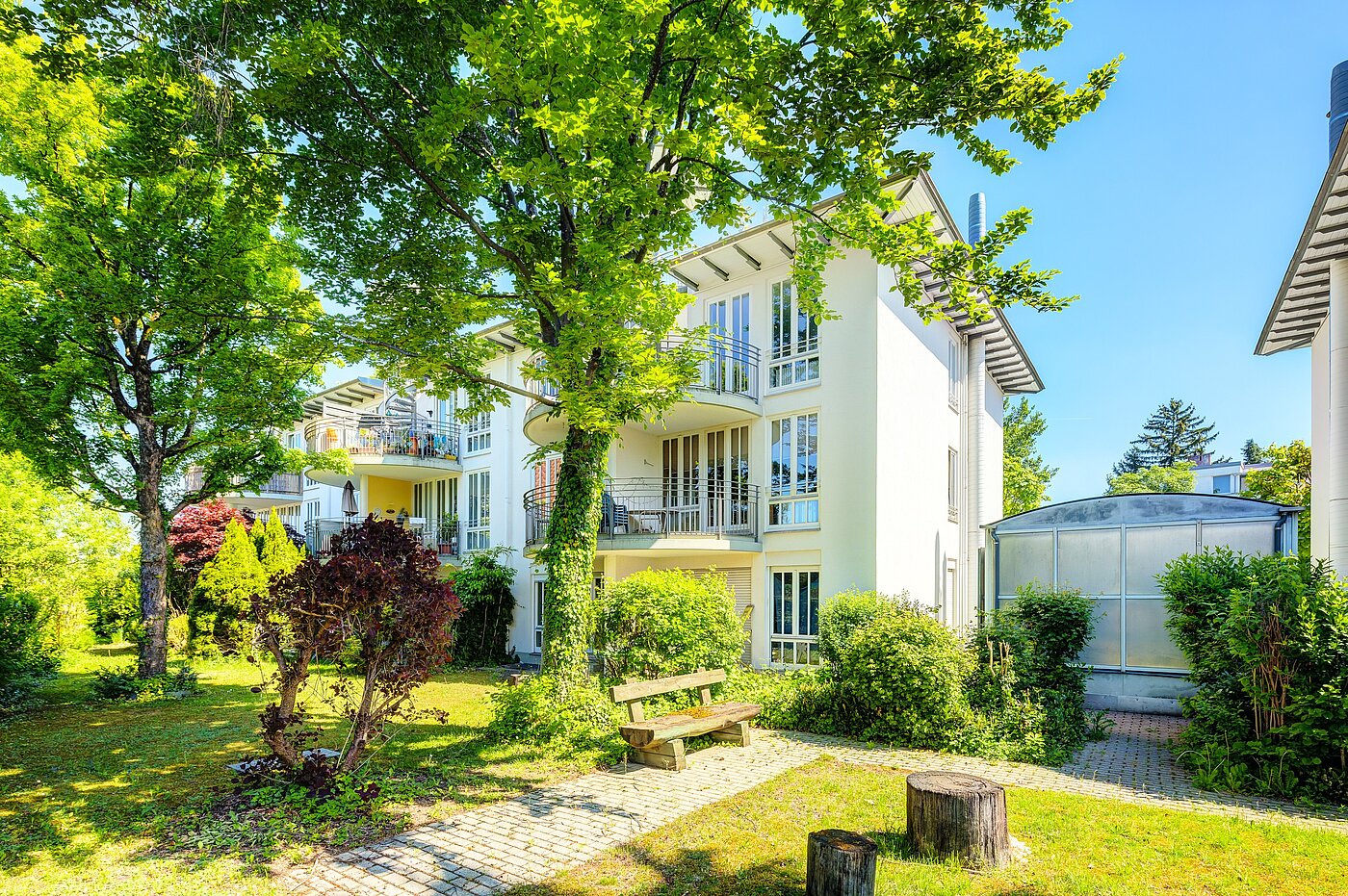 Квартира в многоэтажно доме с 2.5 комнатами | München-Fasangarten | 702211 | ...der Gartenseite