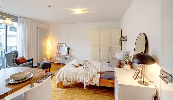 Apartment с 1 комнатная | München-Milbertshofen | 70188 | Schlafen