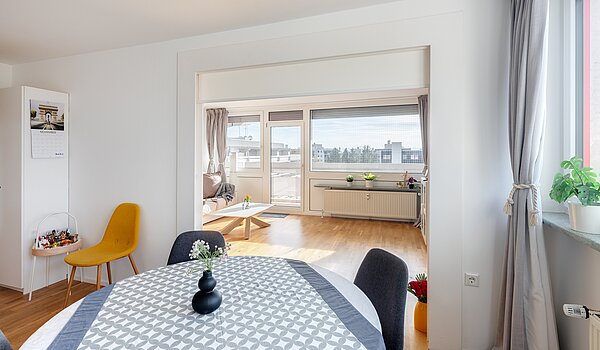 Квартира в многоэтажно доме с 3 комнатами | München-Schwabing | 703181 | ...Wohnbereich offen...