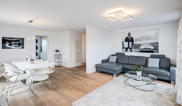 Penthouse с 3 комнатами | München-Riem | 70468 | Wohnzimmer mit Küche