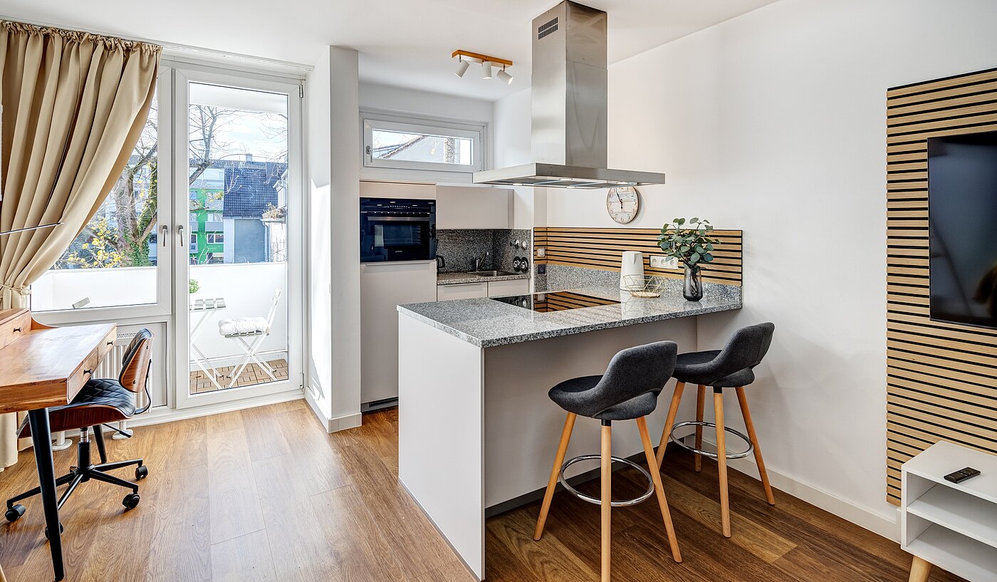 Apartment с 1 комнатная | München-Milbertshofen | 70183 | ...und Barhockern
