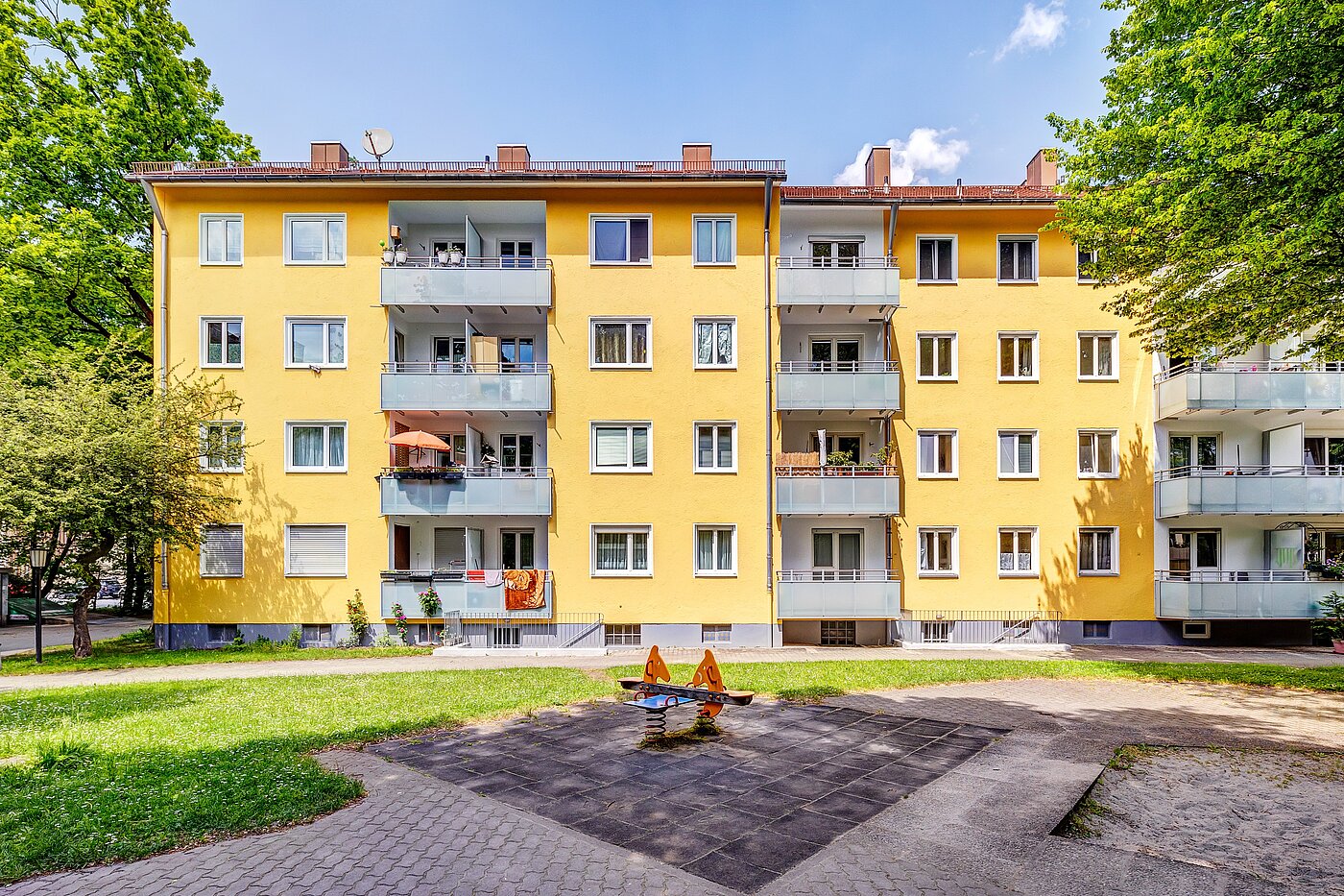 Квартира в многоэтажно доме с 2.5 комнатами | München-Berg am Laim | 70030 | Gartenansicht