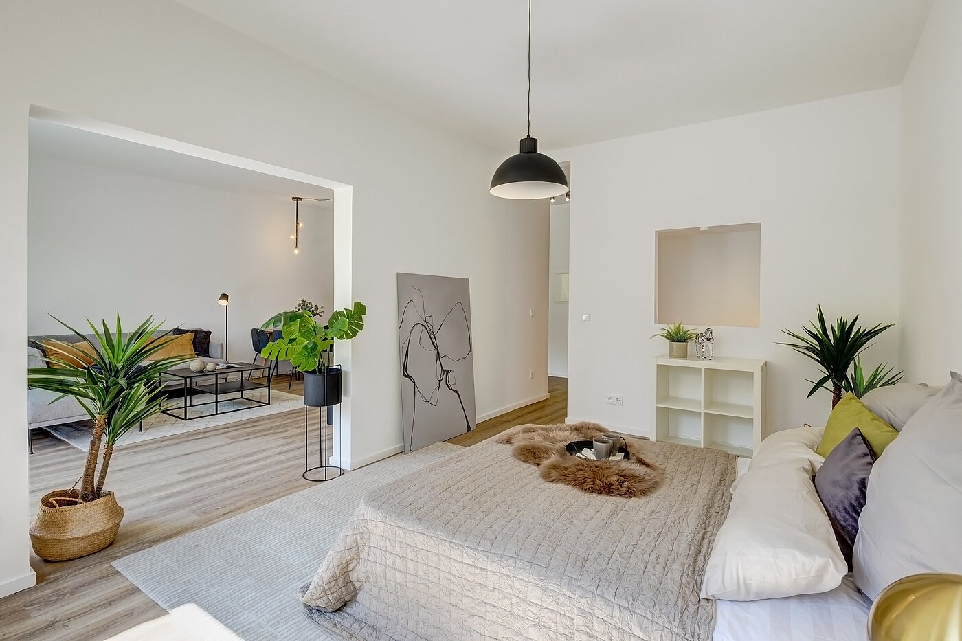 Квартира в многоэтажно доме с 2.5 комнатами | München-Obermenzing | 700191 | ...mit Schiebetür zum Wohnzimmer