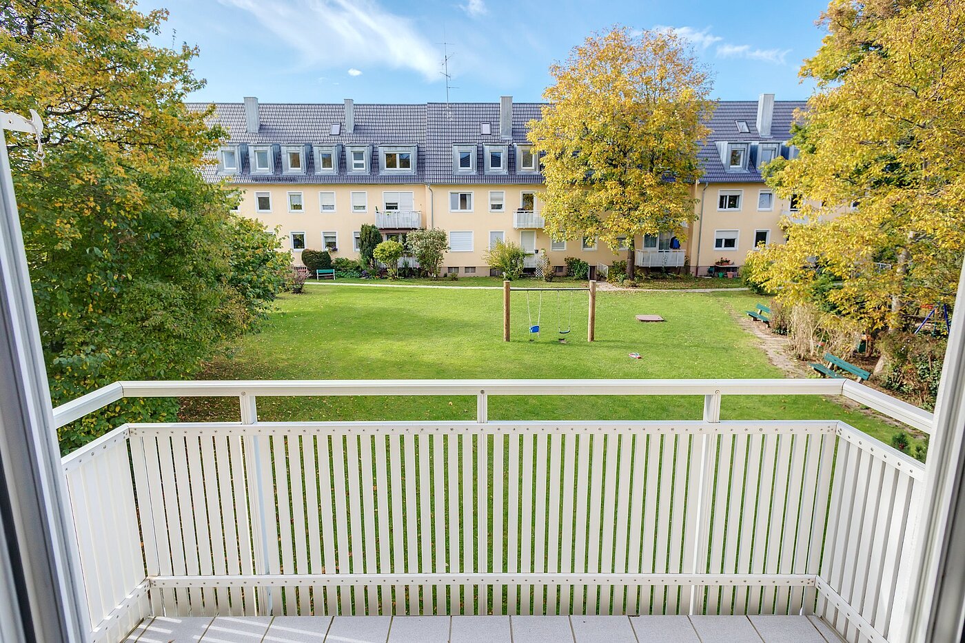 Квартира в многоэтажно доме с 3 комнатами | München-Untergiesing | 1909ML6 | Aussicht vom Balkon