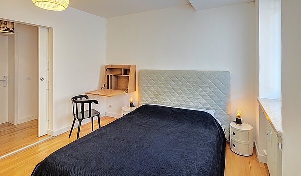 Квартира в многоэтажно доме с 3 комнатами | München-Haidhausen | 70447 | Gemütliches Bett