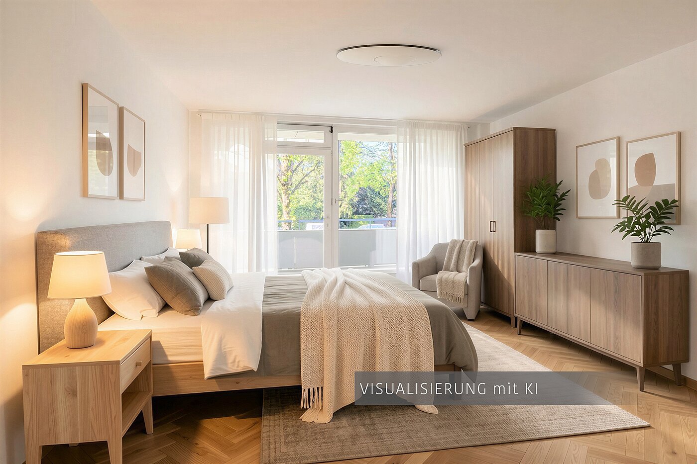 Квартира в многоэтажно доме с 3.5 комнатами | München-Bogenhausen | 703052 | Visualisierung mit KI