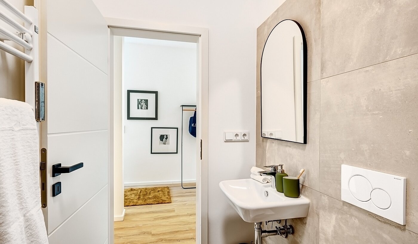 Квартира в многоэтажно доме с 2.5 комнатами | München-Obermenzing | 700191 | ...mit Handtuchheizkörper