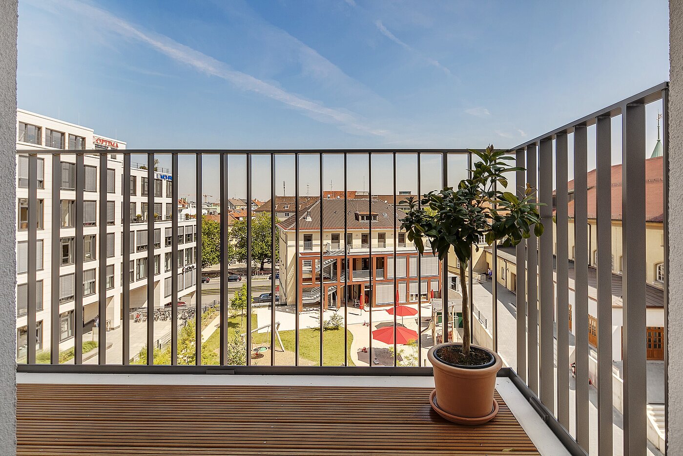 Квартира в многоэтажно доме с 2 комнатами | München-Maxvorstadt | 70023 | Balkon mit Morgensonne