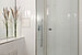 ...verglaster Dusche