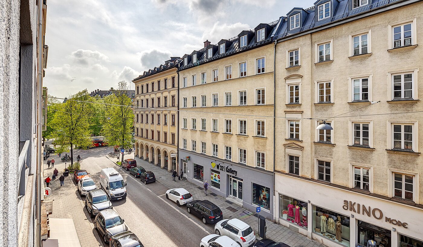 Apartment с 1 комнатная | München-Haidhausen | 70242 | Blick aus dem Fenster