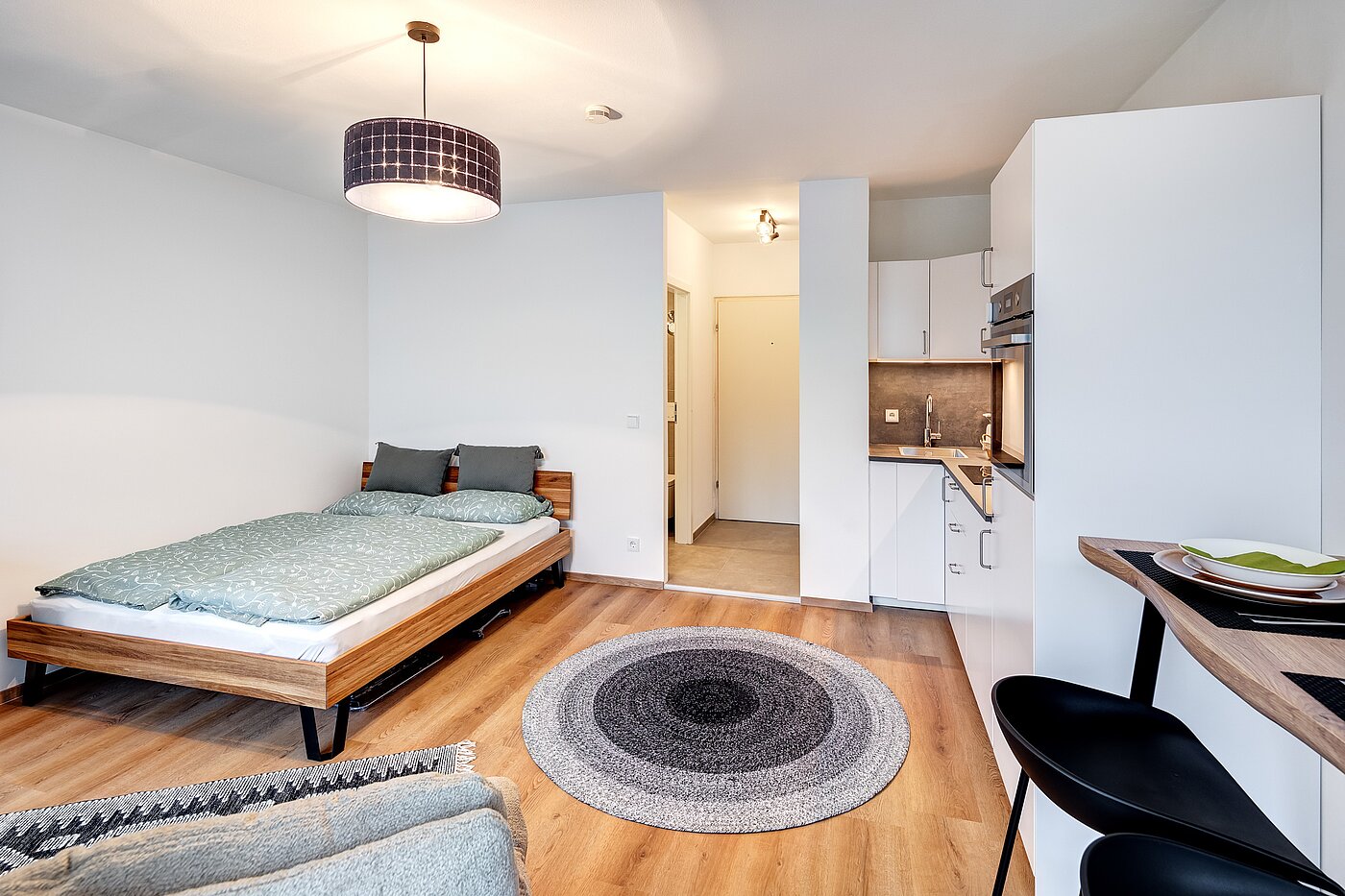 Apartment с 1 комнатная | München-Pasing | 70302 | Wohn- und Schlafbereich