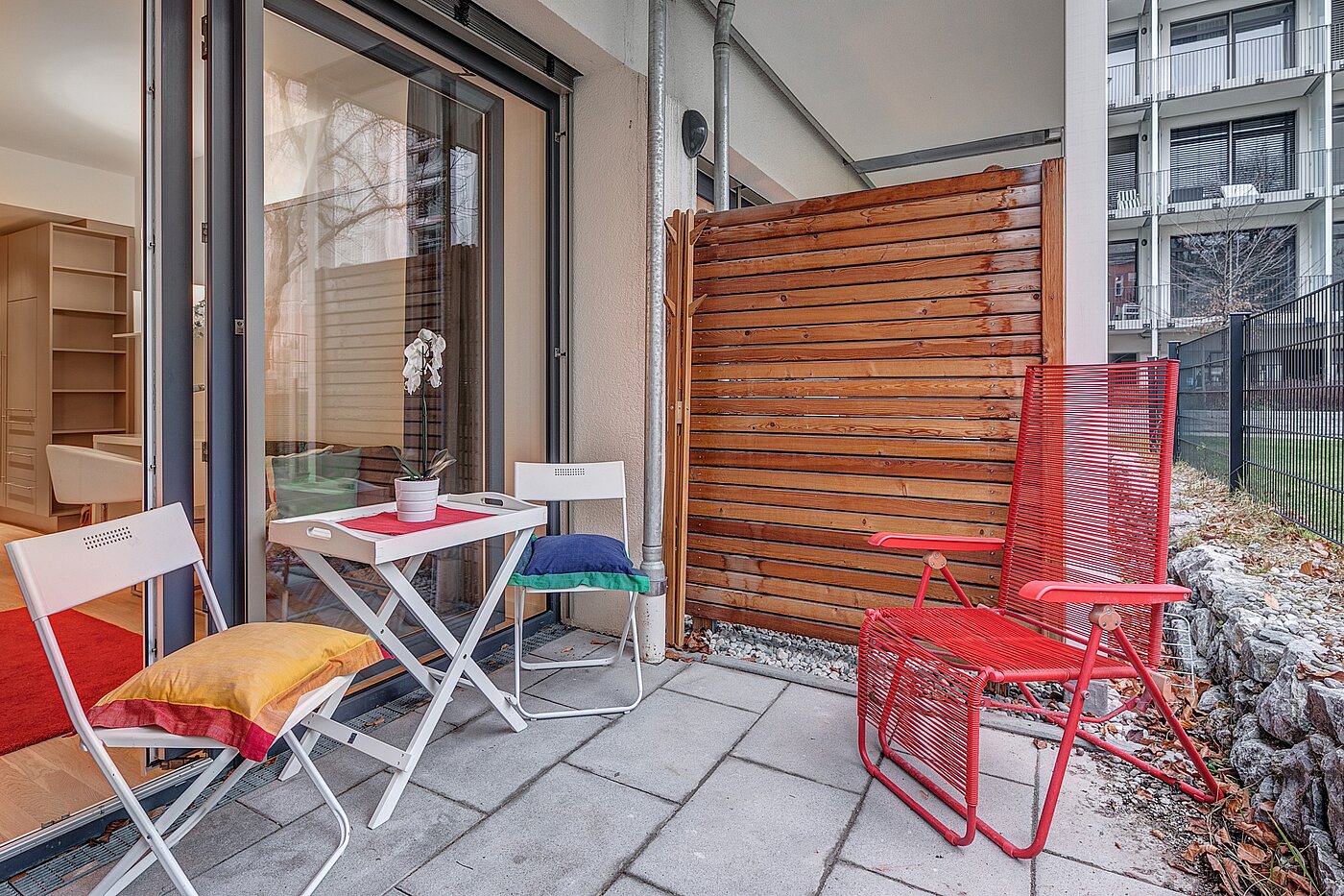 Плоский с 1 комнатная | München-Bogenhausen | 2301ML3 | Zugang zur Süd-Terrasse