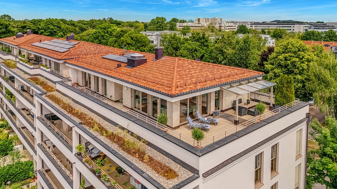 Penthouse с 3.5 комнатами | München-Oberföhring | 70237 | Luftaufnahme